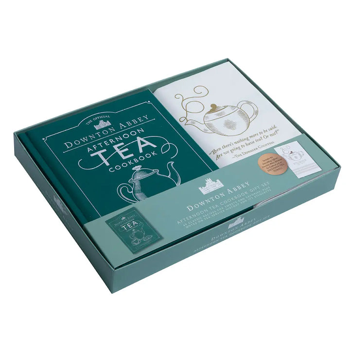 The Official Downton Abbey Afternoon Tea Book and Tea Towel Gift Set