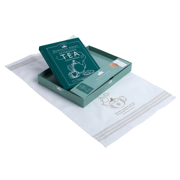 The Official Downton Abbey Afternoon Tea Book and Tea Towel Gift Set