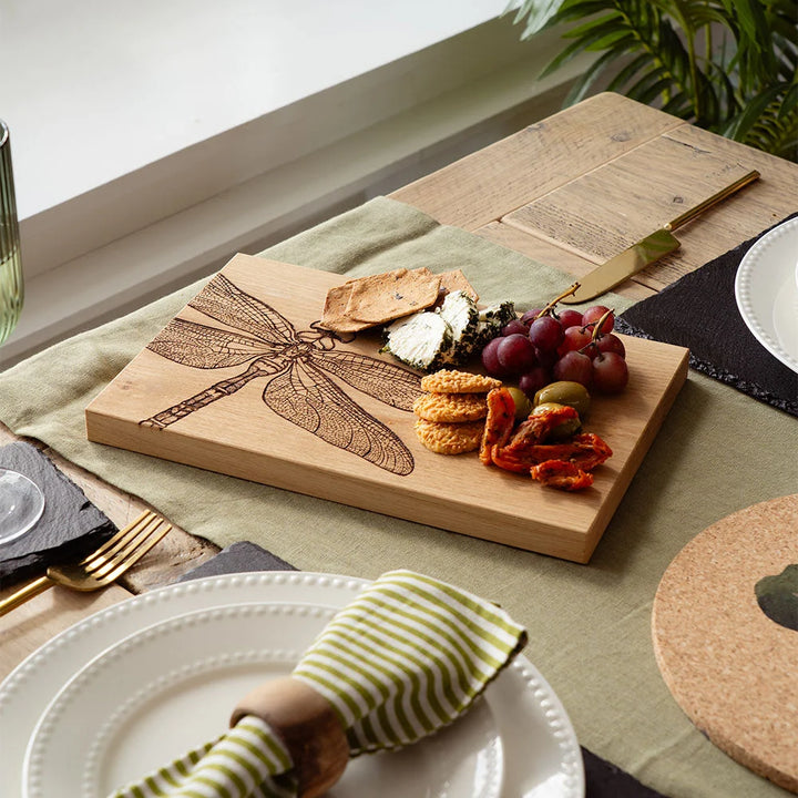Dragonfly Oak Serving Board - 12 inch