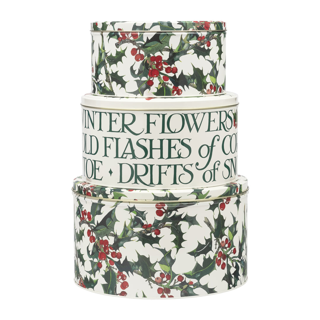 Holly Set of 3 Round Cake Tins