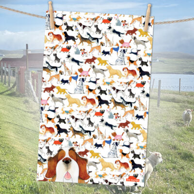 Paw Club Tea Towel