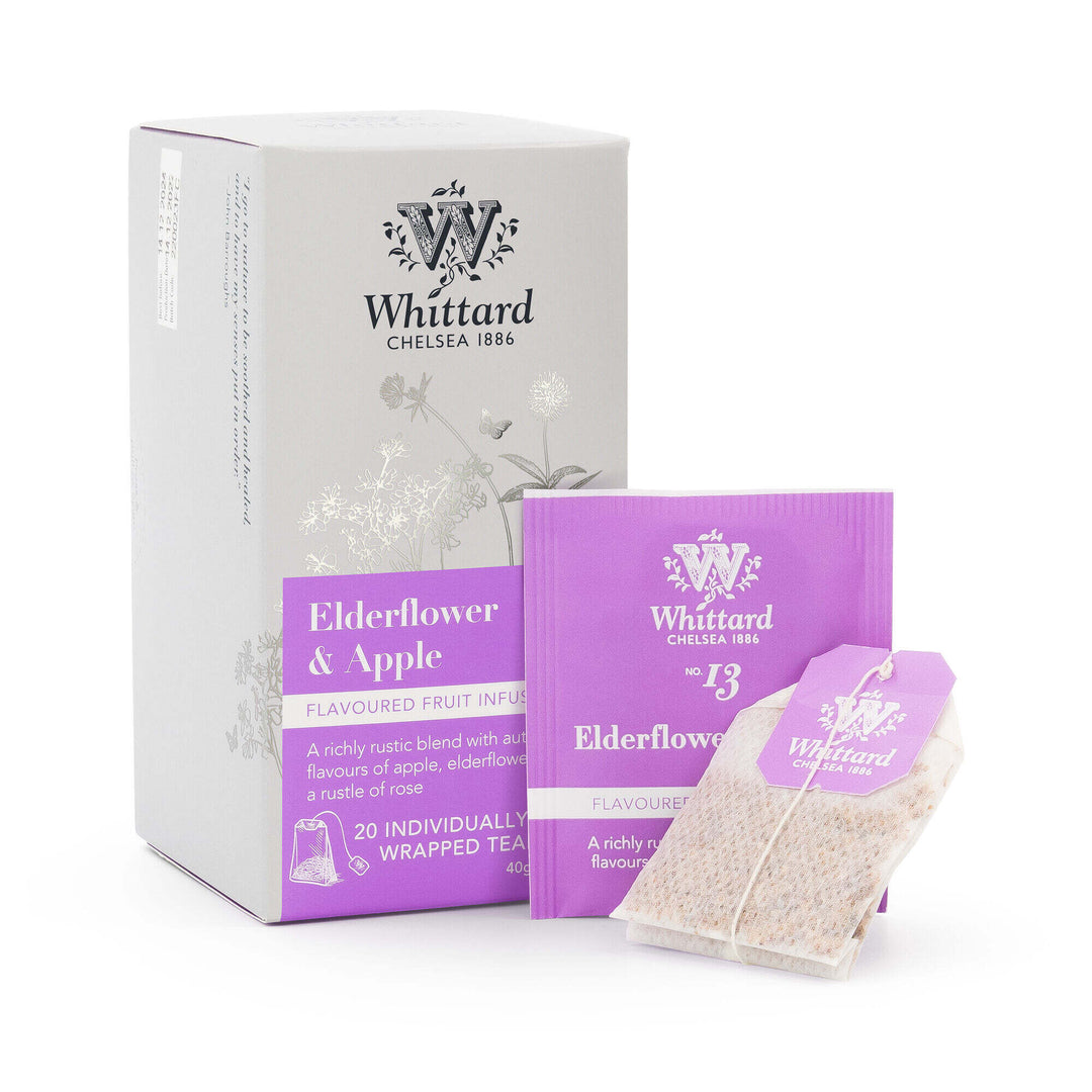 Whittard Elderflower and Apple Individually Wrapped Tea Bags