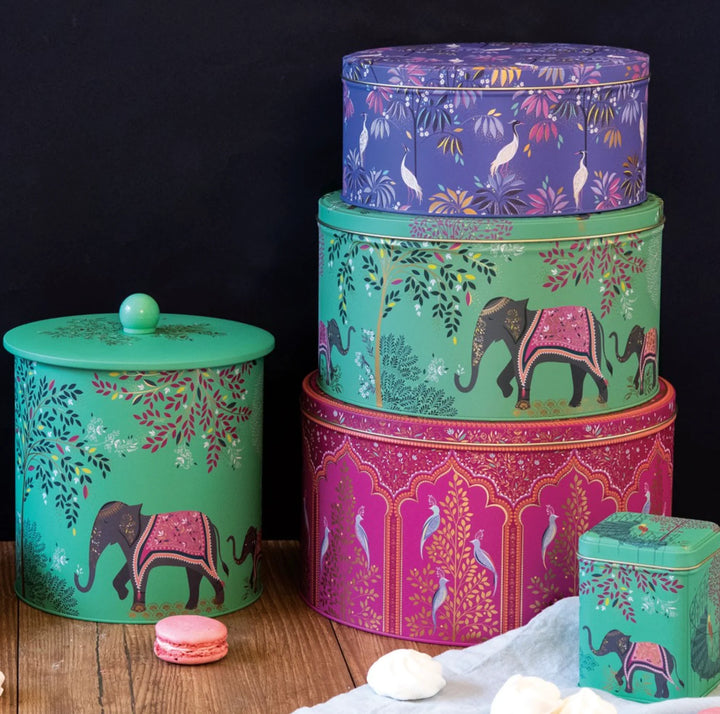 Elephant's Oasis Set of 3 Round Cake Tins