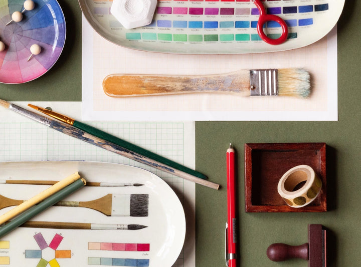The Art of Coloring Enamel Printed Tray