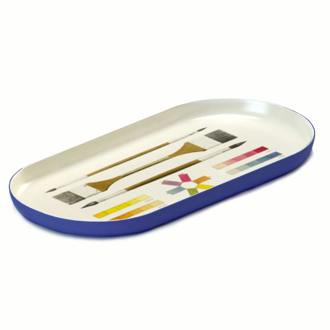 The Art of Coloring Enamel Printed Tray