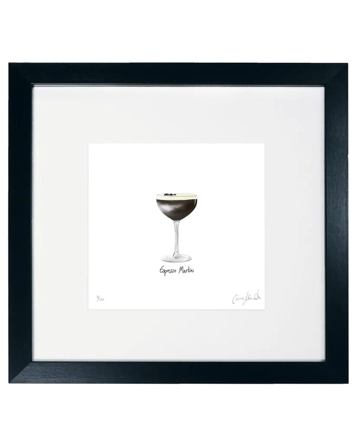Espresso Martini Framed Limited Edition Print by Corinne Alexander