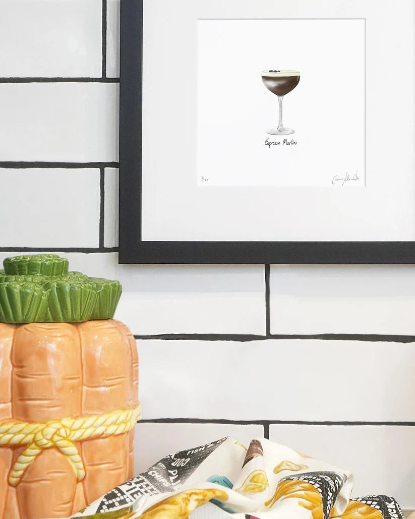 Espresso Martini Framed Limited Edition Print by Corinne Alexander