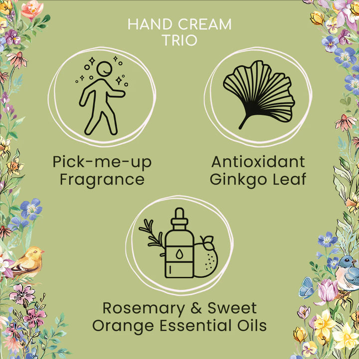 Flower Focus Hand Cream Trio