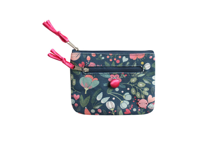 Floral Printed Canvas Emily Purse