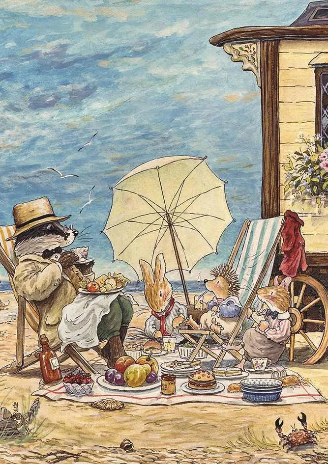Beach Picnic Greeting Card