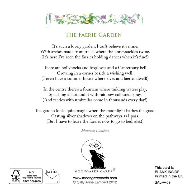The Faeire Garden Greeting Card