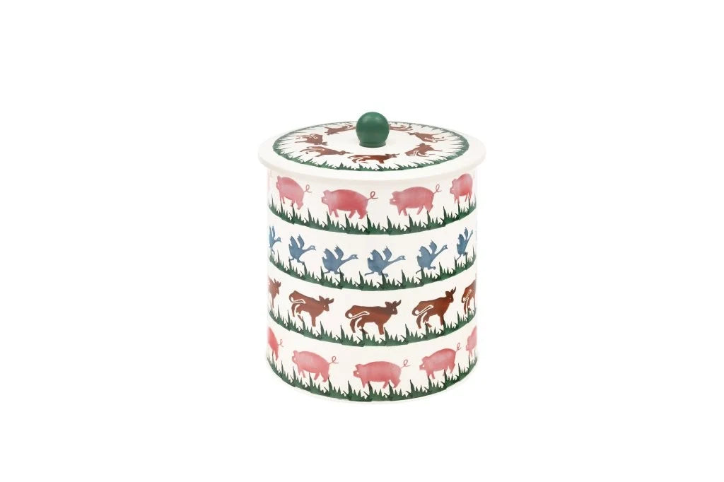 Farm Animals Biscuit Barrel