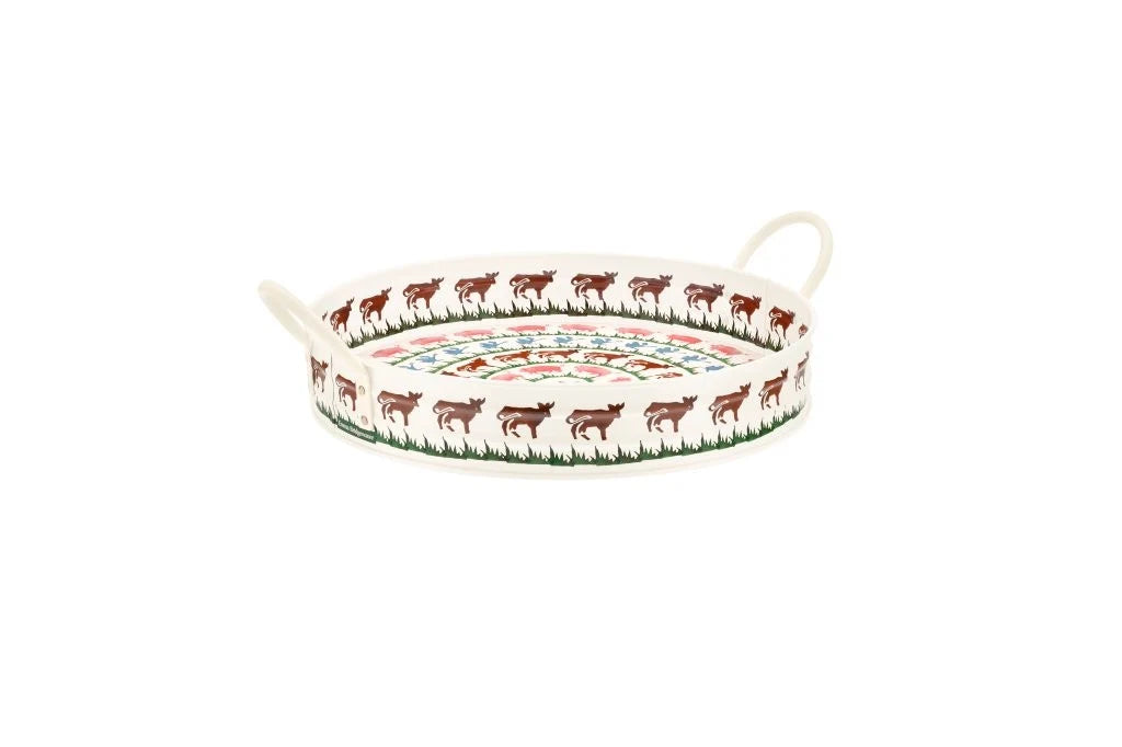 Farm Animals Large Handled Tray