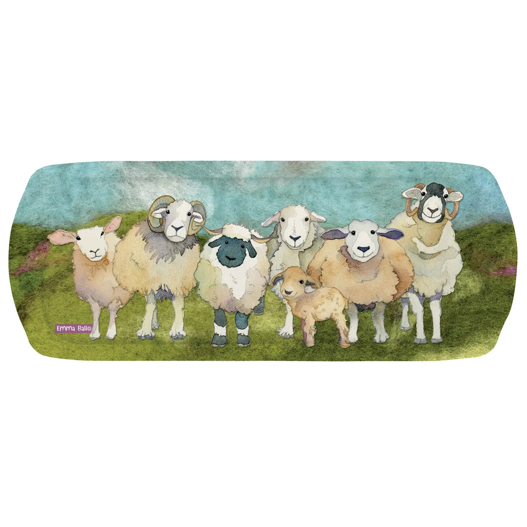 Felted Sheep Melamine Sandwich Tray