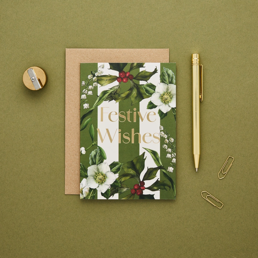 Festive Wishes - Carnivalesque - Christmas Card