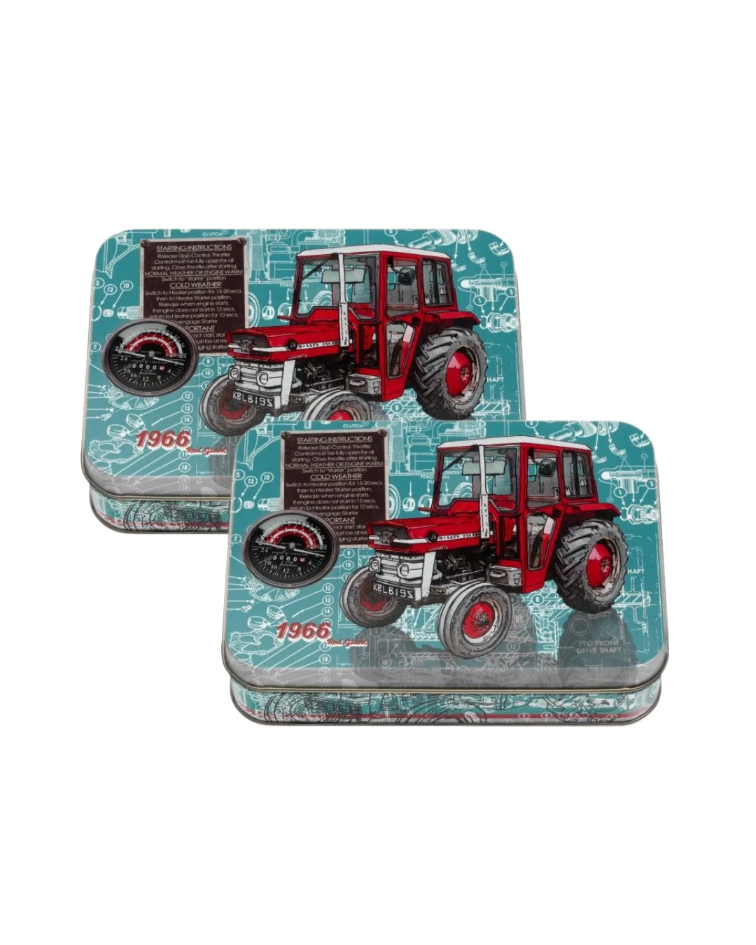 Field Day Tractor Small Rectangular Tin