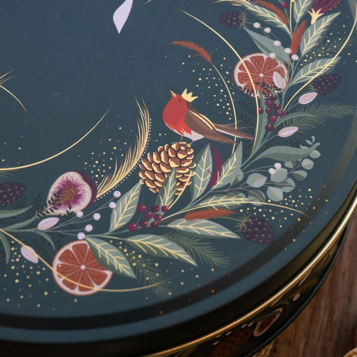 Fig Wreath Round Tin