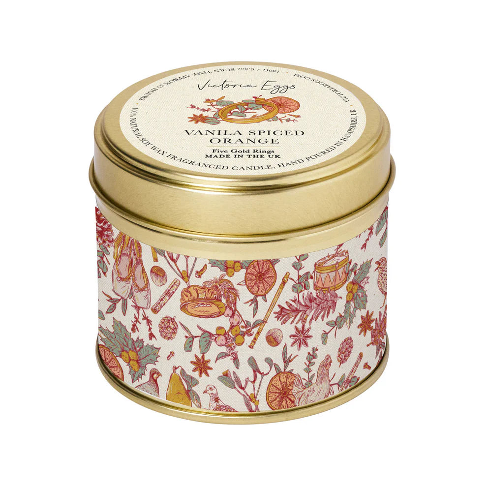 Five Gold Rings Candle - Vanilla Spiced Orange