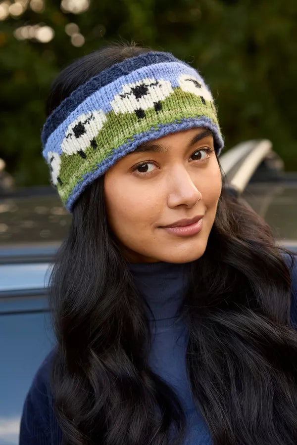 Flock of White Sheep Headband