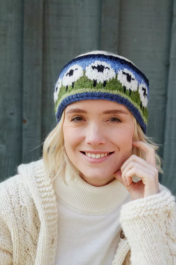 Flock of White Sheep Headband