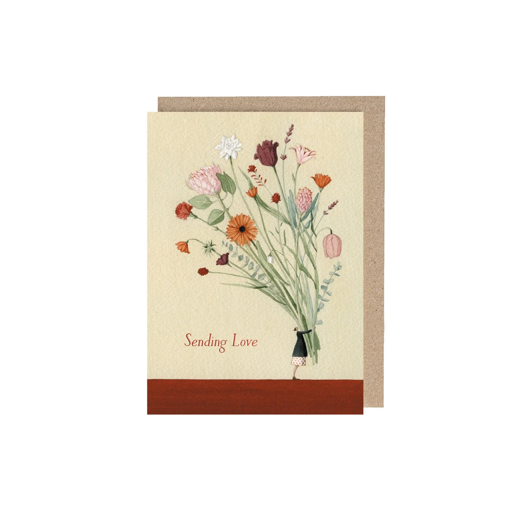 Flower Bundle (Sending Love) Greetings Card