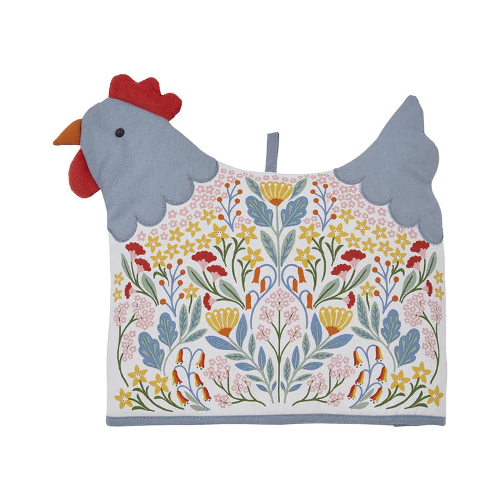Folk Chicken Shaped Tea Cosy