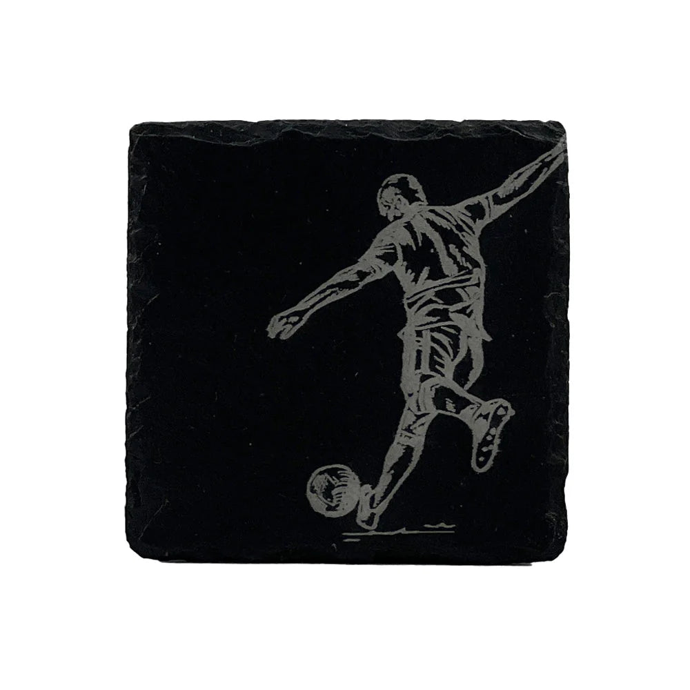 Soccer Single Slate Coaster