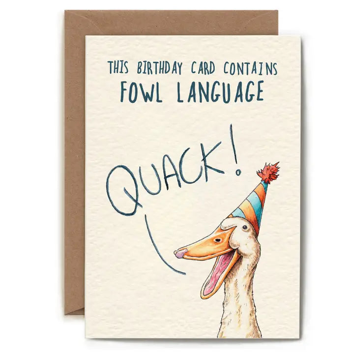 Fowl Language Birthday Card