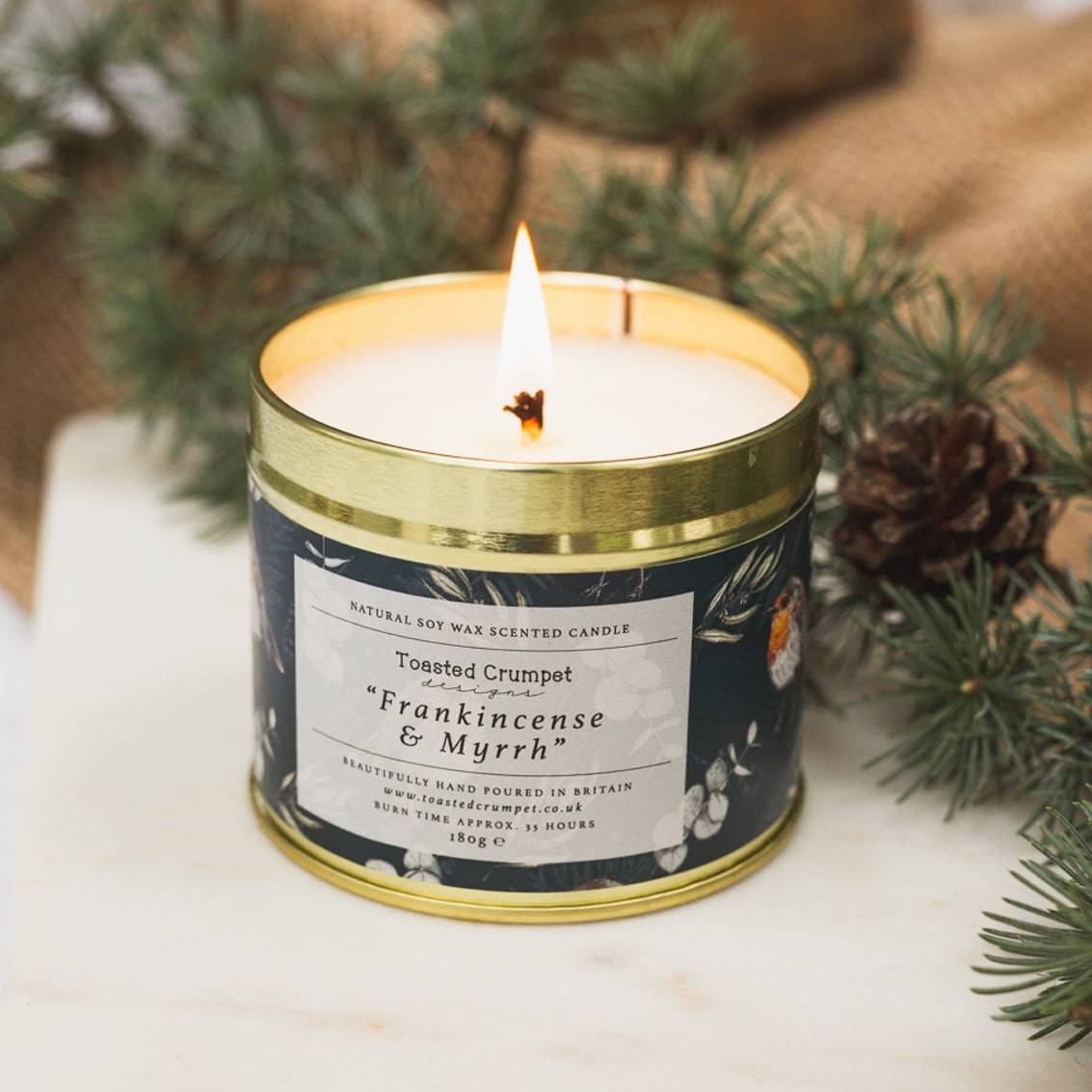 Frankincense and myrrh candle hotsell