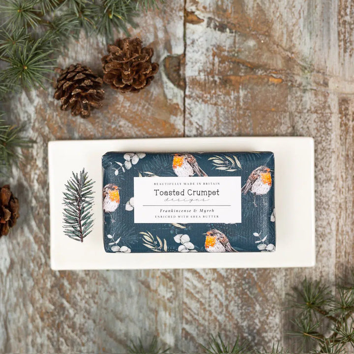 Winter Spruce Bone China Rectangular Soap Dish