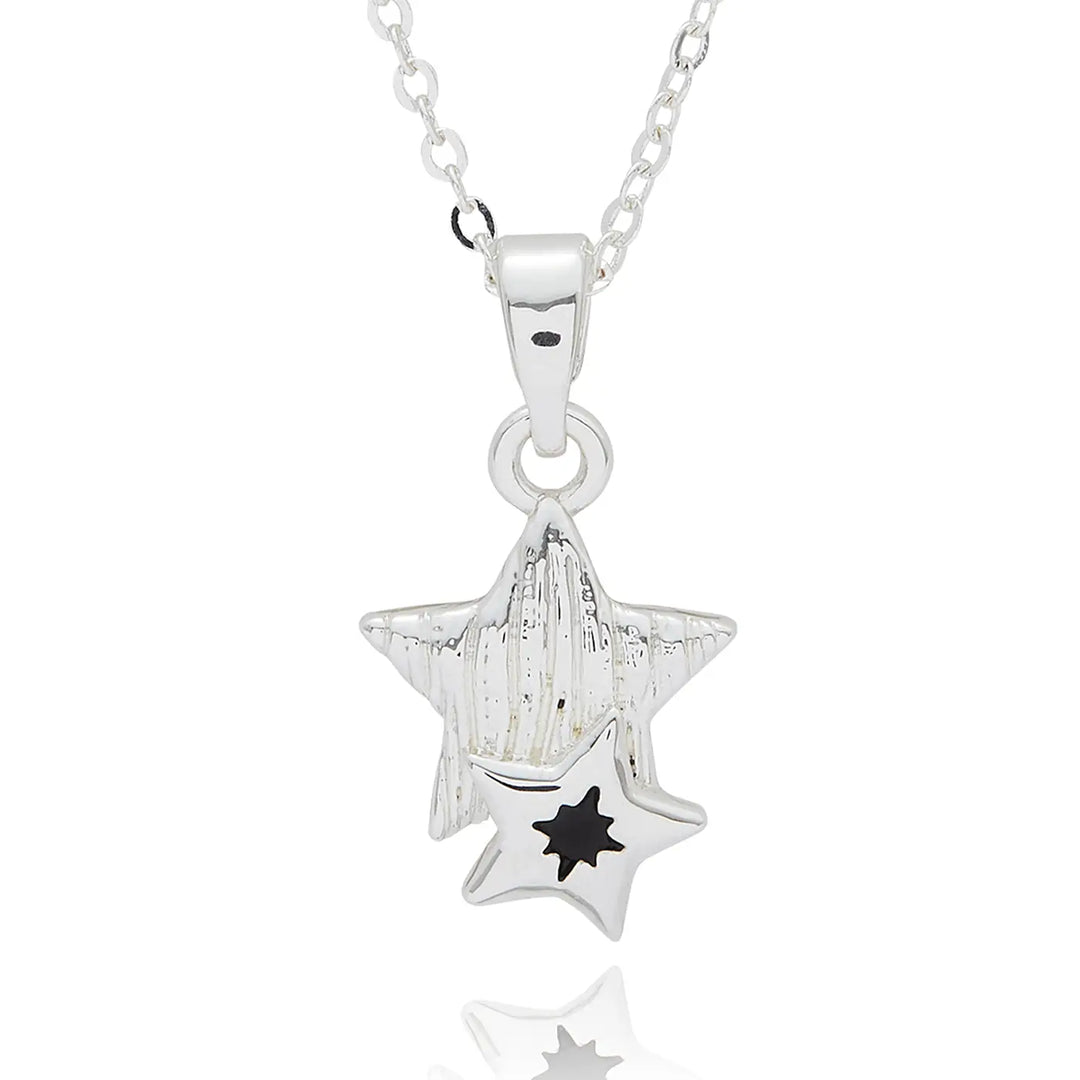 Fox Under The Moon Silver Plated Necklaces