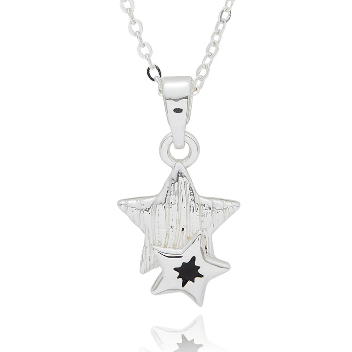 Fox Under The Moon Silver Plated Necklaces