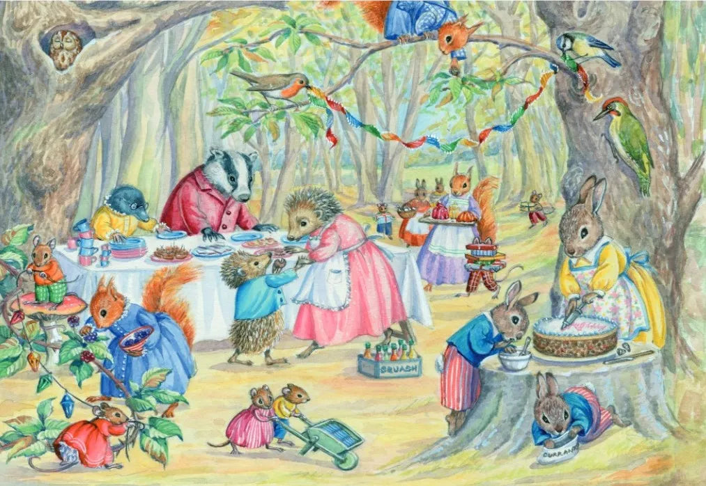 Birthday Party In The Woods Greeting Card
