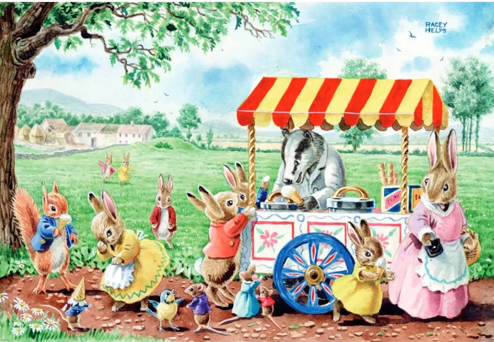 Ice Cream Cart Greeting Card