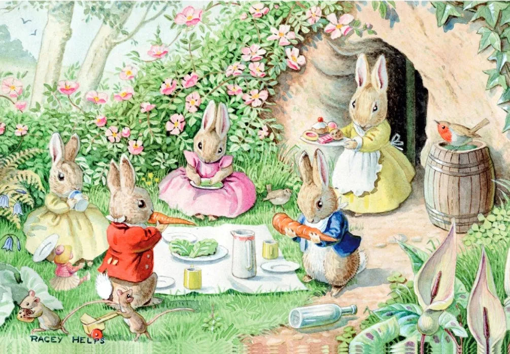 The Bunnies Picnic Greeting Card