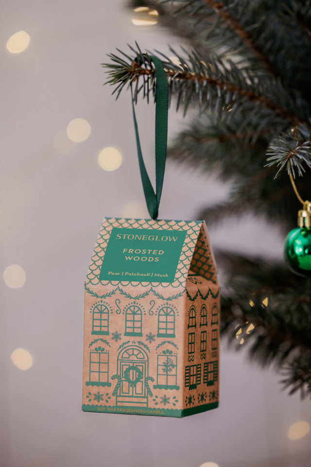 Seasonal Collection - Frosted Woods - Mini Scented Candle - House (soy wax)