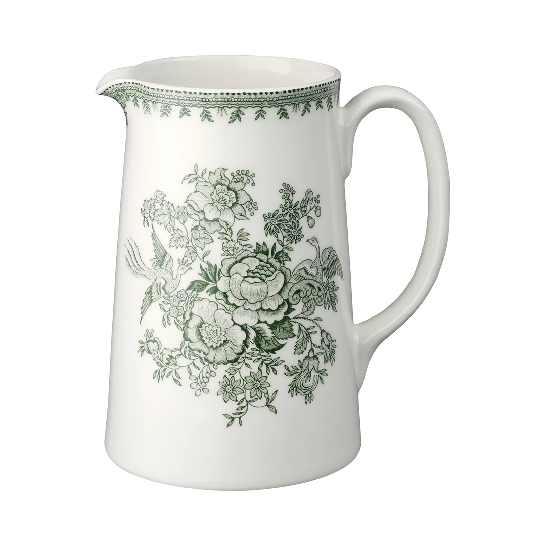 Dark Green Asiatic Pheasant Large Tankard Jug