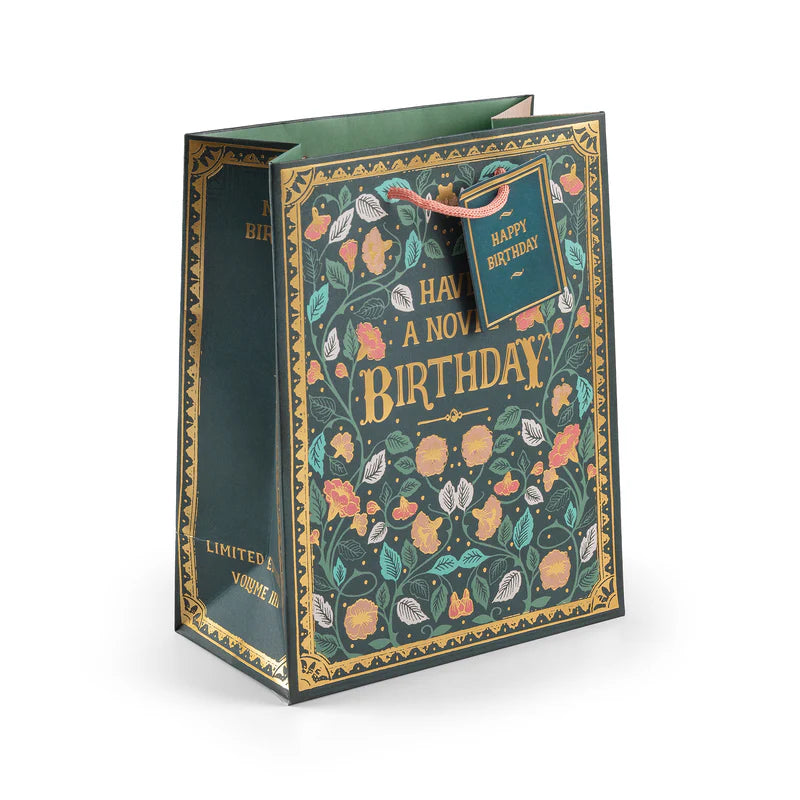 Storybook Novel Floral Medium Gift Bag