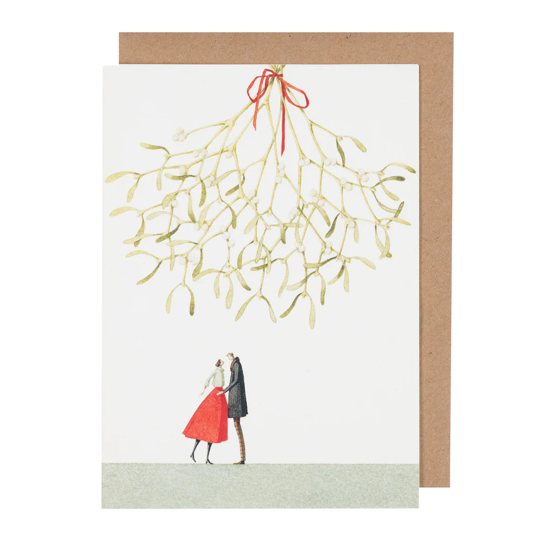 Christmas Kiss Greetings Card