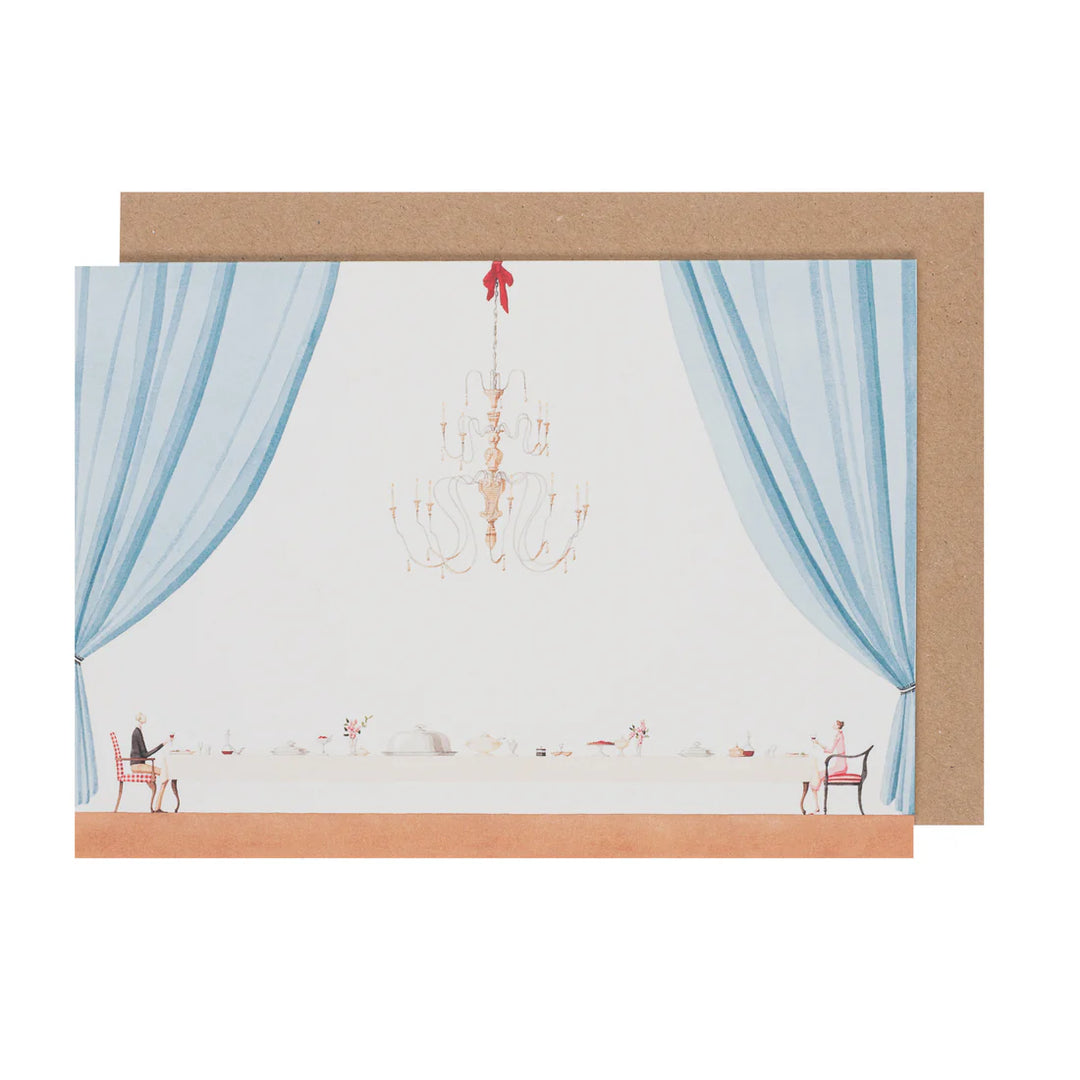 Table for Two Greetings Card