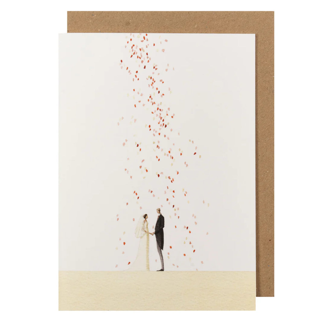Confetti Wedding Greetings Card