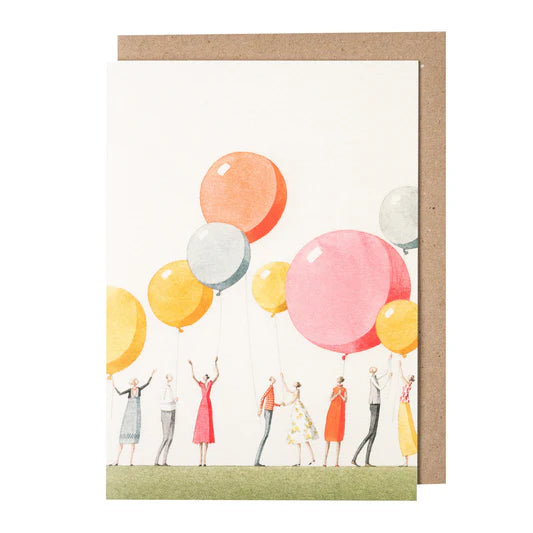 Balloon Party Greetings Card