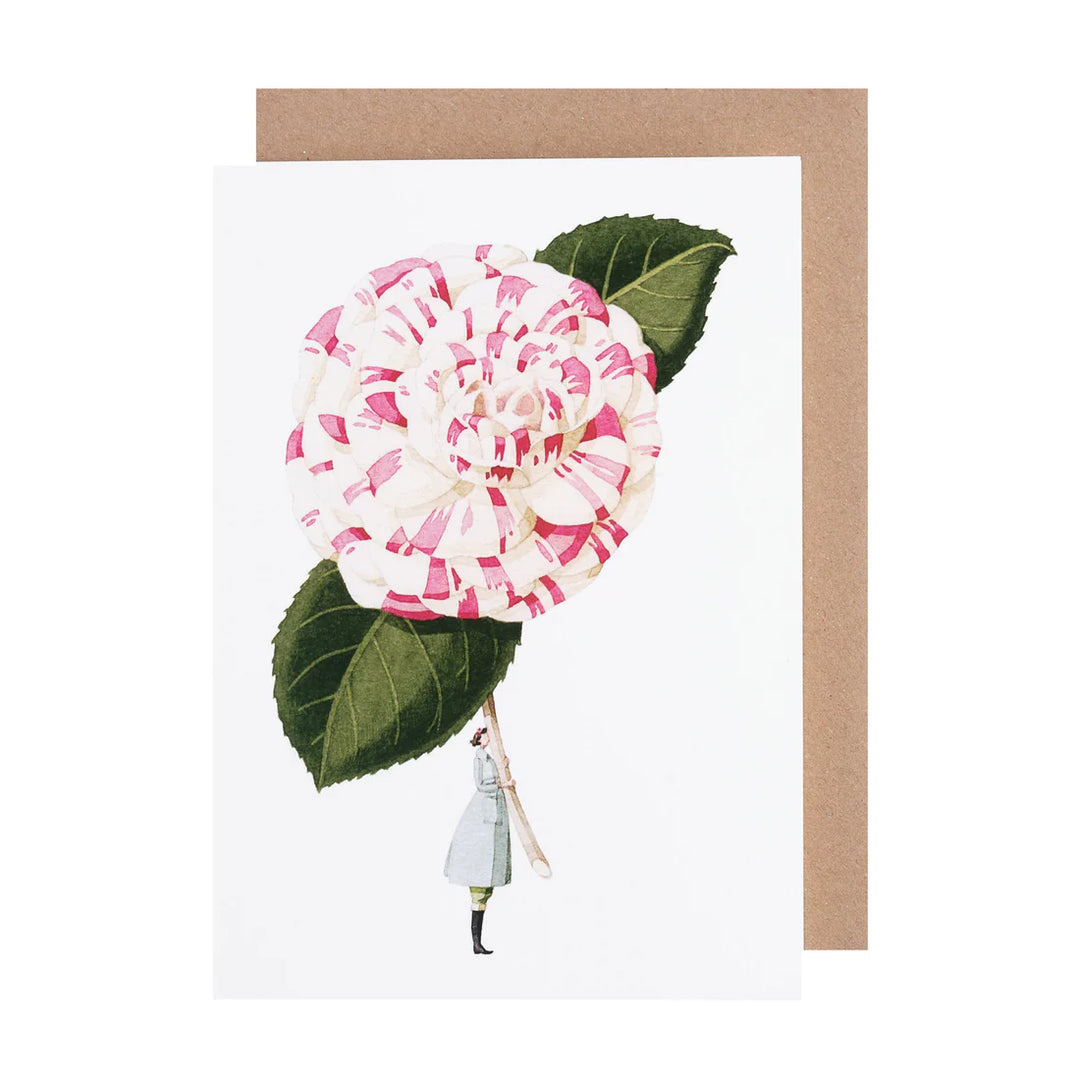 Camellia Greetings Card
