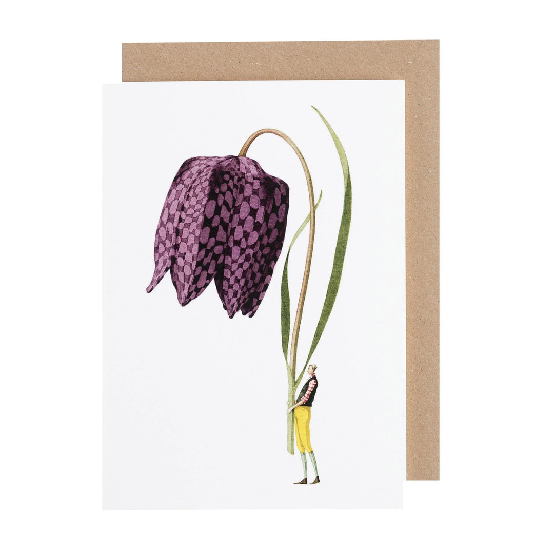 Fritillary Blank Greetings Card