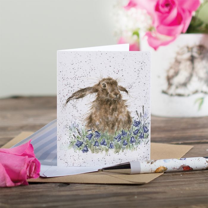 'Bright Eyes' Hare Gift Enclosure Card