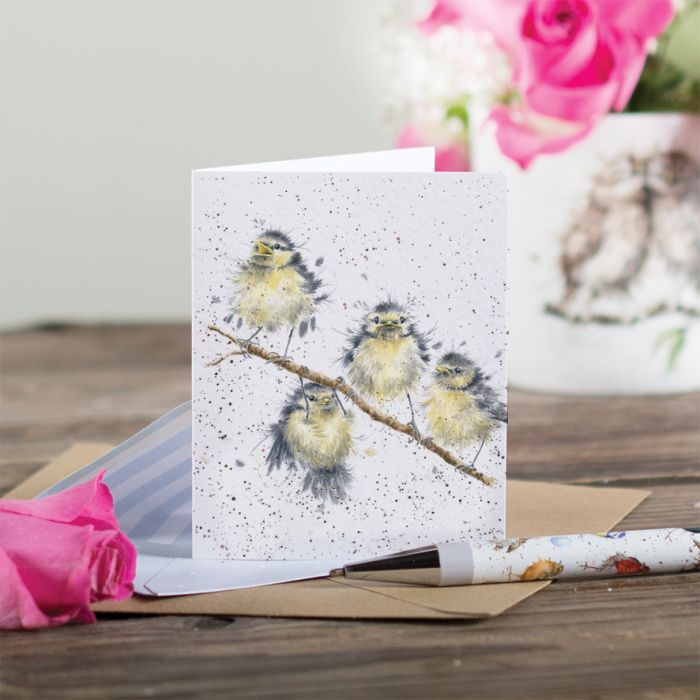 'Hanging Out' Great Tit Gift Enclosure Card