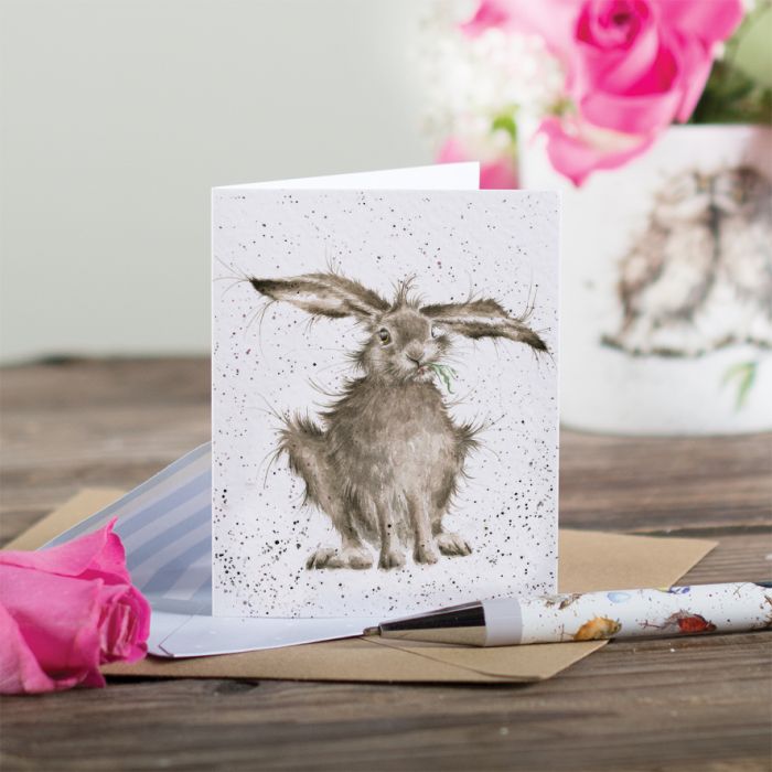 'Hare-Brained' Hare Enclosure Card