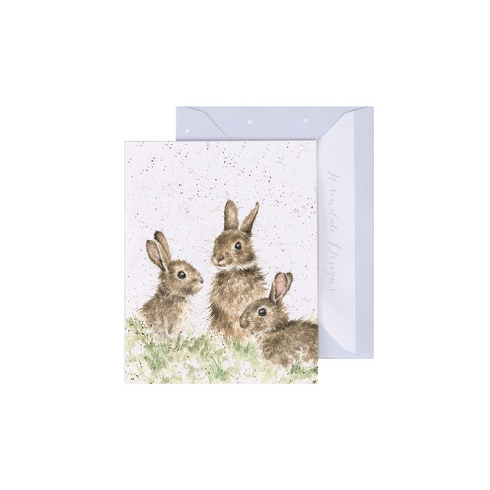 'Born Free' Rabbit Gift Enclosure Card