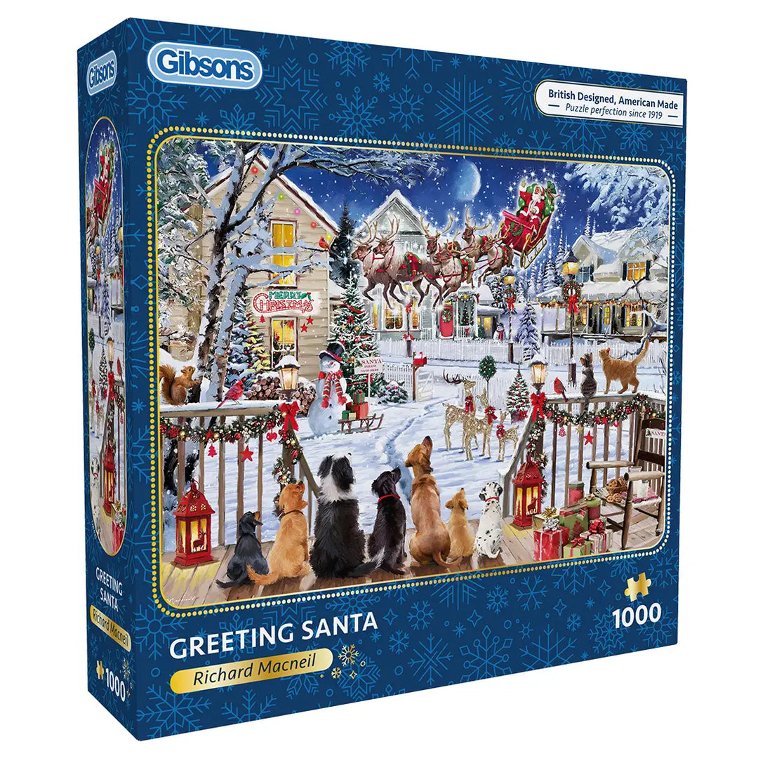 Greeting Santa 1000 Piece Puzzle