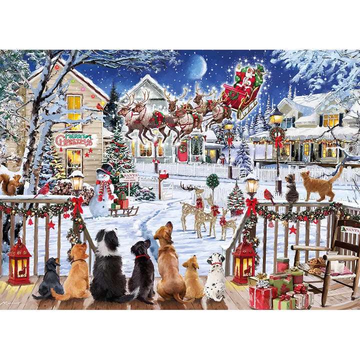 Greeting Santa 1000 Piece Puzzle